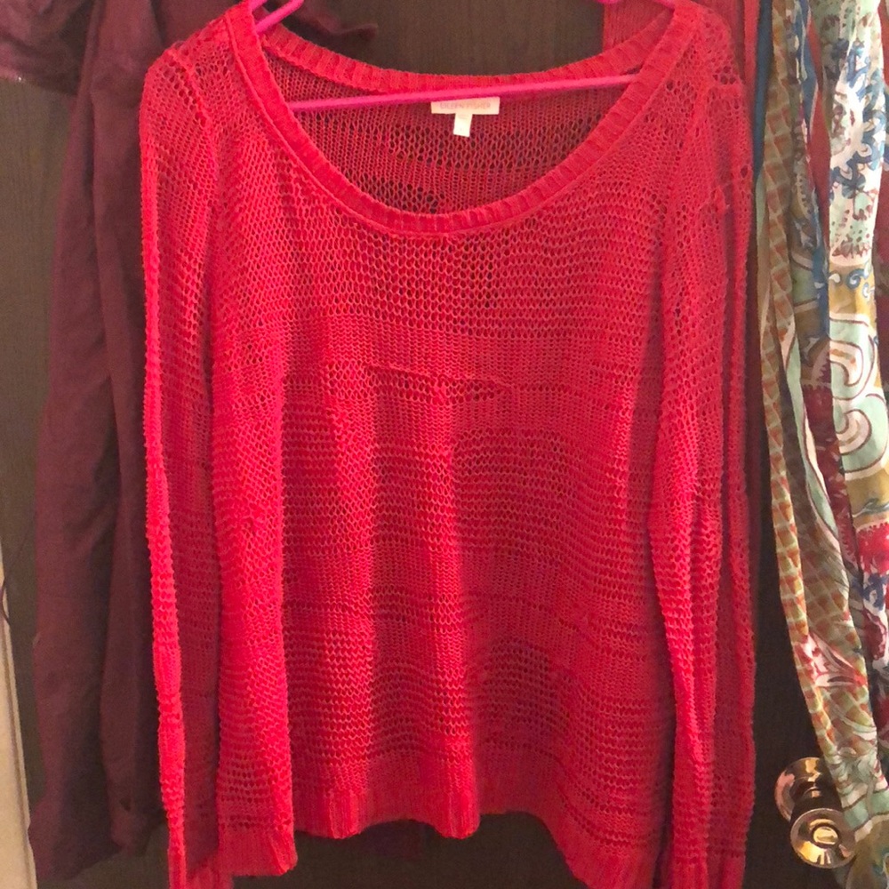 Eileen Fisher red light sweater